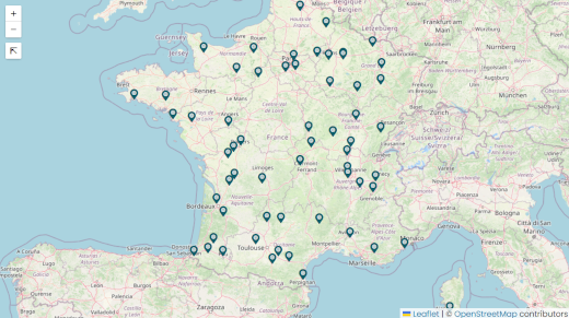 carte interactive
Lien vers: CarteEtablissements